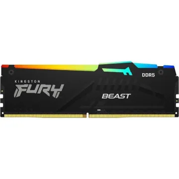 Memória RAM Kingston FURY Beast RGB 32GB/ DDR5/ 5600 MHz/ 1,25 V/ CL40/ DIMM KINGSTON - 1