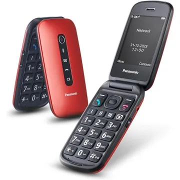 FONE SÊNIOR PANASONIC KXTU550EXR VERMELHO 4G PANASONIC - 1