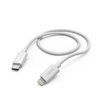 CABO HAMA 00183295 LIGHTNING para USB C 3A 1M BRANCO HAMA - 1