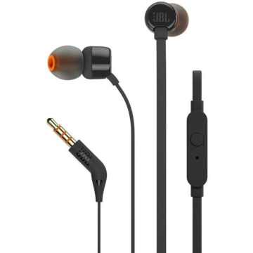 Fones de ouvido intra-auriculares JBL Tune 160/ com microfone/ entrada 3.5/ preto JBL - 1