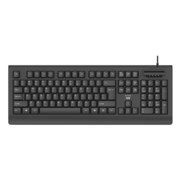 TECLADO EWENT CON LECTOR DNI QWERTY ES EWENT - 1