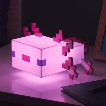 Lâmpada Axolote Minecraft 13cm PALADONE - 1