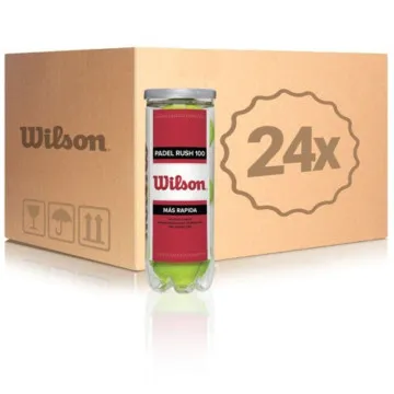 Caixa de bolas Wilson Rush 100/ 24 embalagens de 3 unidades Wilson - 1