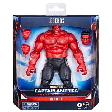 Figura Red Hullk Admirável Mundo Novo Capitão América Marvel 15cm HASBRO - 1