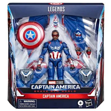 Figura Capitão América Admirável Mundo Novo Capitão América Marvel 15cm HASBRO - 1