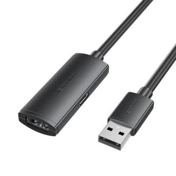 Cabo Extensão USB 2.0 Vention CBKBJ/ USB Macho - USB Fêmea/ 480Mbps/ 5m/ Preto VENTION - 1