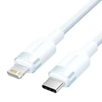 Vention LALSH Cabo Lightning USB Tipo-C/ USB Tipo-C Macho - Lightning Macho/ 27W/ 480Mbps/ 2m/ Azul VENTION - 1