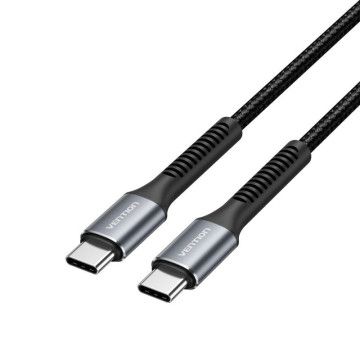 Cabo USB Tipo C Vention H15BF/ USB Tipo C Macho - USB Tipo C Macho/ 60W/ 480Mbps/ 1m/ Preto VENTION - 1