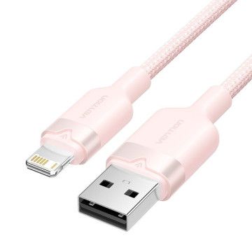 Vention Cabo USB Lightning LANPH/ USB Macho - Lightning Macho/ 480Mbps/ 2m/ Rosa VENTION - 1