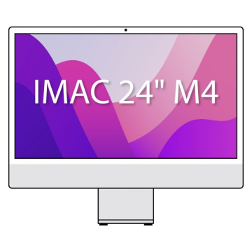 Apple iMac 24' Retina 4.5K / M4 CPU de 10 núcleos/ SSD de 24 Gb/ 512 Gb/ GPU de 10 núcleos/ Prateado Apple - 1