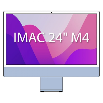 Apple iMac 24' Retina 4.5K / M4 CPU de 8 núcleos/ SSD de 16 Gb/ 256 Gb/ GPU de 8 núcleos/ Azul Apple - 1