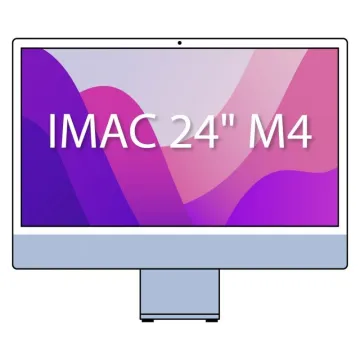 Apple iMac 24' Retina 4.5K / M4 CPU de 10 núcleos/ SSD de 16 Gb/ 256 Gb/ GPU de 10 núcleos/ Azul Apple - 1