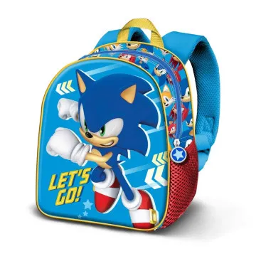 Mochila Go Sonic The Hedgehog 31cm Modelo 3D KARACTERMANIA - 1