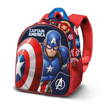 Mochila Patriot Capitão América Marvel 31cm Modelo 3D KARACTERMANIA - 1