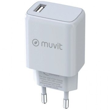 Muvit For Change Carregador de Parede MCACC0002/ 1xUSB/ 15W MUVIT FOR CHANGE - 1