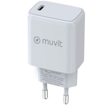 Muvit For Change Carregador de Parede MCACC0012/ 1xUSB Tipo-C/ 20W MUVIT FOR CHANGE - 1