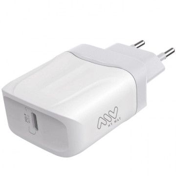 Carregador de Parede Myway MWACC0005/ 1xUSB Tipo-C/ 20W MYWAY - 1