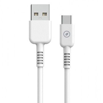 Cabo USB 2.0 Tipo-C Muvit Para Mudança MCUSC0003/ USB Tipo-C Macho - USB Macho/ Até 27W/ 1,2m/ Branco MUVIT FOR CHANGE - 1