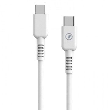 Muvit For Change Cabo USB 2.0 Tipo-C MCUSC0008/ USB Tipo-C Macho - USB Tipo-C/ Até 60W/ 1,2m/ Branco MUVIT FOR CHANGE - 1