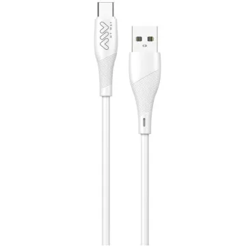 Myway MWUSC0019 Cabo USB 2.0 Tipo C/ USB Macho - USB Tipo C Macho/ 1m/ Branco MYWAY - 1