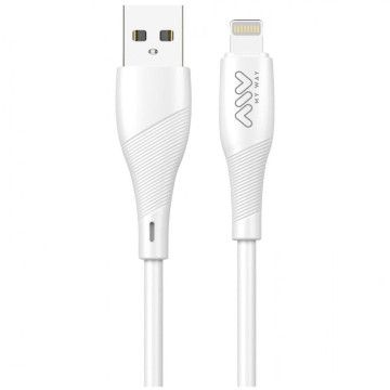 Cabo Lightning Myway USB 2.0 MWUSC0021/ USB Macho - Lightning Macho/ 1m/ Branco MYWAY - 1