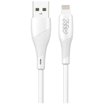 Cabo Lightning Myway USB 2.0 MWUSC0021/ USB Macho - Lightning Macho/ 1m/ Branco MYWAY - 1