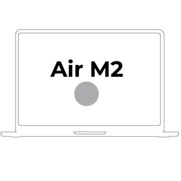 Apple Macbook Air 13,6'/ CPU M2 de 8 núcleos/ SSD de 16 Gb/ 256 Gb/ GPU de 8 núcleos/ Prateado Apple - 1