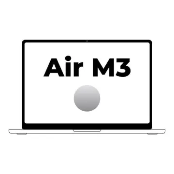 Apple Macbook Air 13,6'/ CPU M3 de 8 núcleos/ SSD de 16 Gb/ 256 Gb/ GPU de 8 núcleos/ Prateado Apple - 1