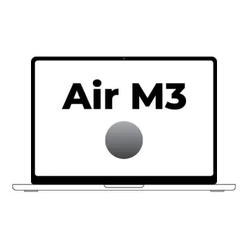 Apple Macbook Air 15,3'/ CPU M3 de 8 núcleos/ SSD de 16 Gb/ 256 Gb/ GPU de 10 núcleos/ Cinza espacial Apple - 1