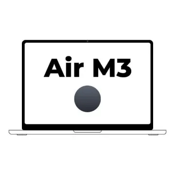 Apple Macbook Air 15,3'/ CPU M3 de 8 núcleos/ SSD de 16 Gb/ 256 Gb/ GPU de 10 núcleos/ Meia-noite Apple - 1