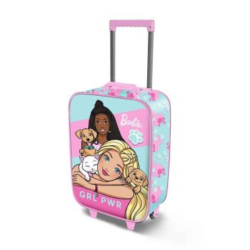 Mala carrinho Barbie Pets 52cm Modelo 3D KARACTERMANIA - 1