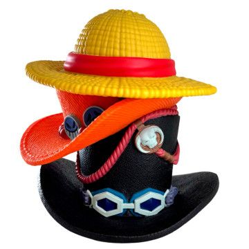 Figura cofrinho cofrinho chapéus uma peça 16cm PLASTOY - 1