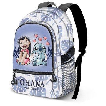 Mochila Casal Stitch Disney 44cm adaptável KARACTERMANIA - 1