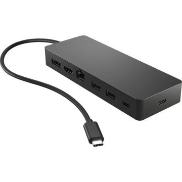 Docking USB Type-C HP 50H55UT/ 1xUSB Type-C/ 2xUSB/ 1xHDMI/ 1xDisplayPort/ 1xRJ45/ 1xUSB Type-C PD/ Preto e Azul HP - 1