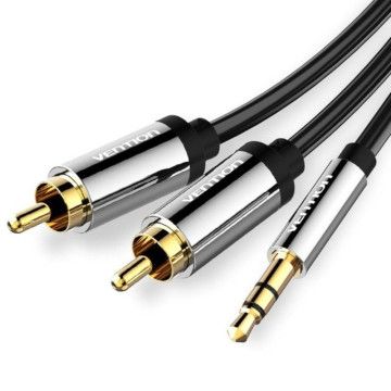 Cabo Estéreo Vention BCFBL/ Jack 3.5 Macho - 2x RCA Macho/ 10m/ Preto VENTION - 1