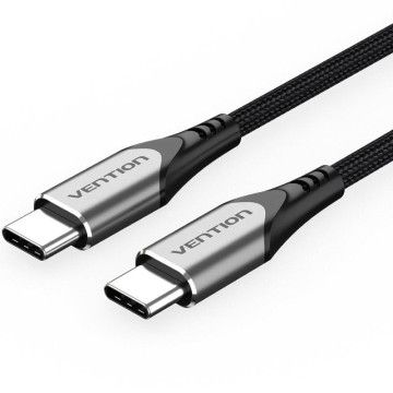 Vention TADHG Cabo USB 2.0 Tipo C/ USB Tipo C Macho - USB Tipo C Macho/ Até 60 W/ 480 Mbps/ 1,5 m/ Cinza VENTION - 1