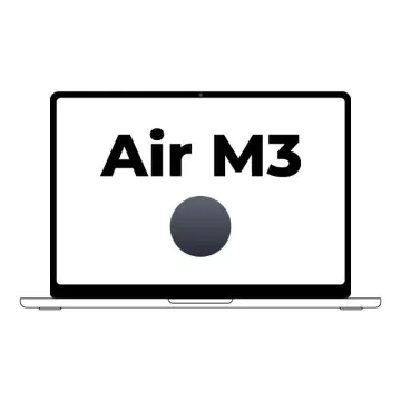 Apple Macbook Air 13,6'/ CPU M3 de 8 núcleos/ SSD de 16 Gb/ 256 Gb/ GPU de 8 núcleos/ Meia-noite Apple - 1