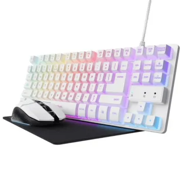 Pacote Gaming Trust Gaming GXT 794W/ Teclado RGB + Mouse RGB + Mouse Pad TRUST GAMING - 1