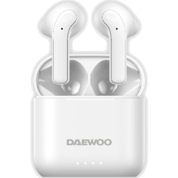 Fones de ouvido Bluetooth Daewoo DW2021 com estojo de carregamento / Autonomia 5h / Branco DAEWOO - 1