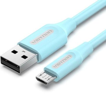 Cabo Vention COLSF USB 2.0/ USB Macho - MicroUSB Macho/ Até 60W/ 480Mbps/ 1m/ Azul VENTION - 1