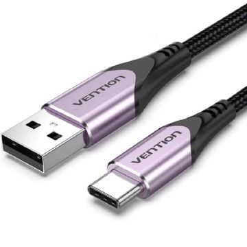 Cabo USB 2.0 Tipo-C Vention CODVF/ USB Tipo-C Macho - USB Macho/ 480Mbps/ 1m/ Roxo VENTION - 1