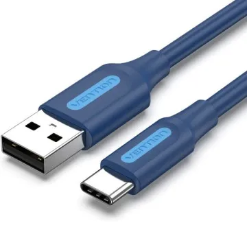 Vention COKLF USB 2.0 Tipo-C Cabo/ USB Tipo-C Macho - USB Macho/ Até 60W/ 480Mbps/ 1m/ Azul VENTION - 1