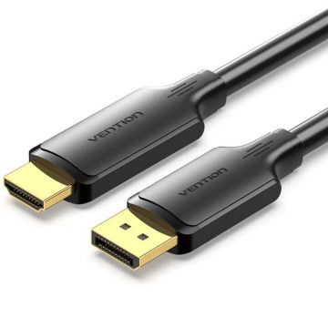 Vention HFOBJ/ DisplayPort Macho - Cabo Conversor HDMI Macho/ 5m/ Preto VENTION - 1