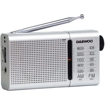 Rádio Portátil Daewoo DW1037 / Prata DAEWOO - 1