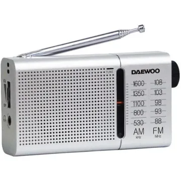 Rádio Portátil Daewoo DW1037 / Prata DAEWOO - 1