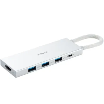 Docking USB 3.0 Tipo-C Xiaomi 5 em 1/ 3xUSB/ 1xUSB Tipo-C PD/ 1xHDMI/ Branco XIAOMI - 1