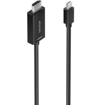 Cabo Conversor Aisens A125-0885/ Mini DisplayPort Macho - HDMI Macho/ 60cm/ Preto AISENS - 1