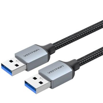 Cabo USB 3.0 Vention CTSHH/ USB Macho - USB Macho/ 5Gbps/ 2m/ Preto VENTION - 1