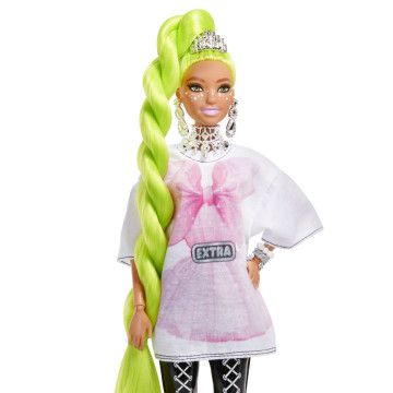 BARBIE - Extra Neon Green Hair com Mascote HDJ44  - 4