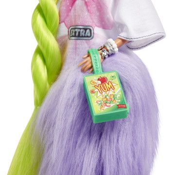 BARBIE - Extra Neon Green Hair com Mascote HDJ44  - 5